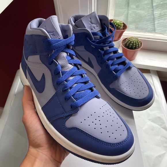 Nike Air Jordan Mid SE, W9, M7, Light Purple/Blue - Picture 1 of 6